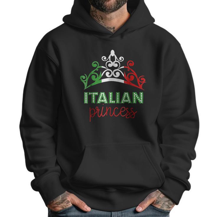 Italian Princess Tiara National Flag Men Hoodie