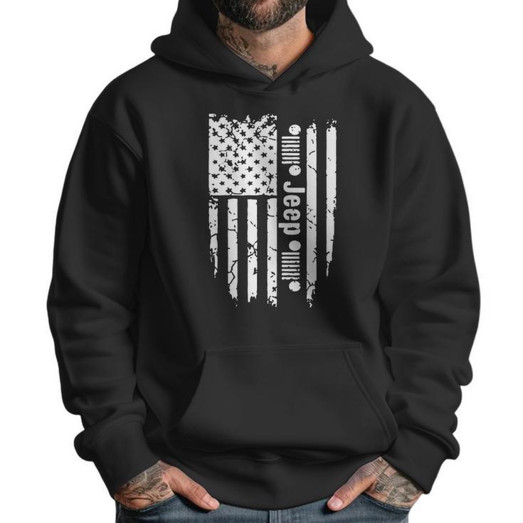 Jeep American Flag Men Hoodie