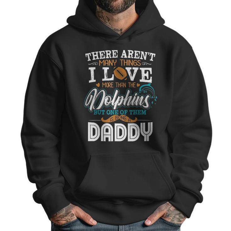 I Love Baseball And Dolphin Being A Daddy Men Hoodie