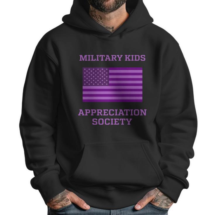 Military Kids Appreciation Society Veteran Of Us Army American Flag Graphic Design Printed Casual Daily Basic Men Hoodie