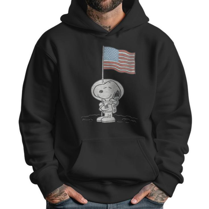 Peanuts Snoopy Astronaut American Flag 1St Step On The Moon Shirt Men Hoodie