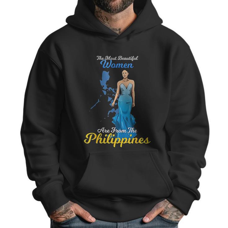 Philippines Pinay Filipina Pride Proud Flag Beautiful Woman Men Hoodie