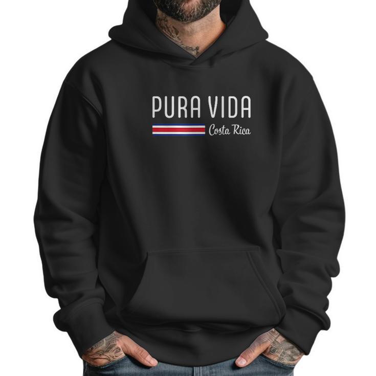 Pura Vida Costa Rica With Costa Rica Flag Men Hoodie