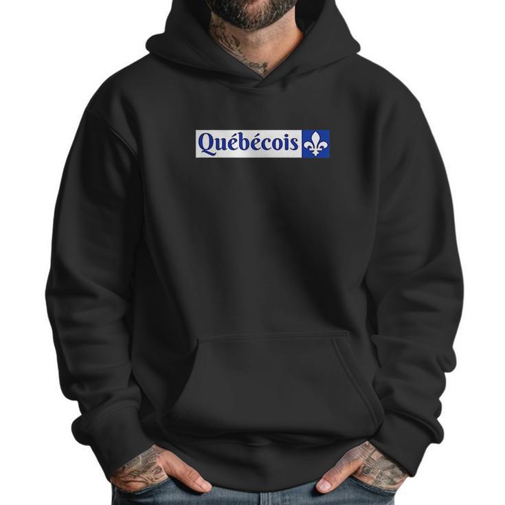 Quebecois Canadien Quebecker Canadian Quebec Flag Men Hoodie