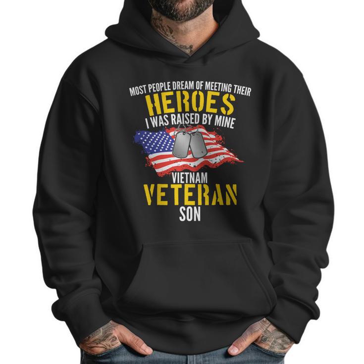 Raised By My Hero Proud Vietnam Veterans Son Men Hoodie