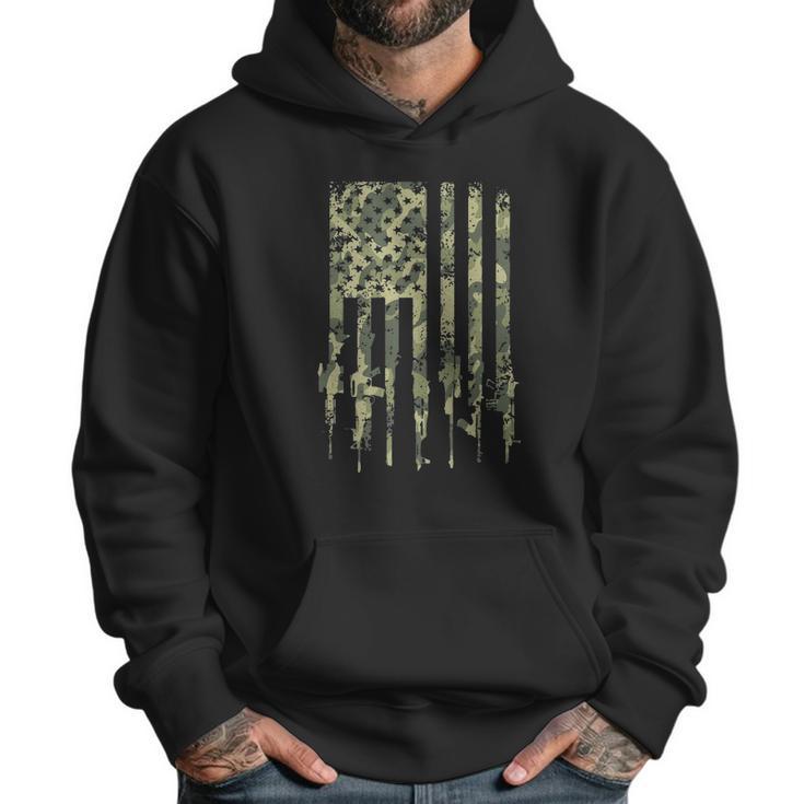 Rifle Flag Camo Men Hoodie