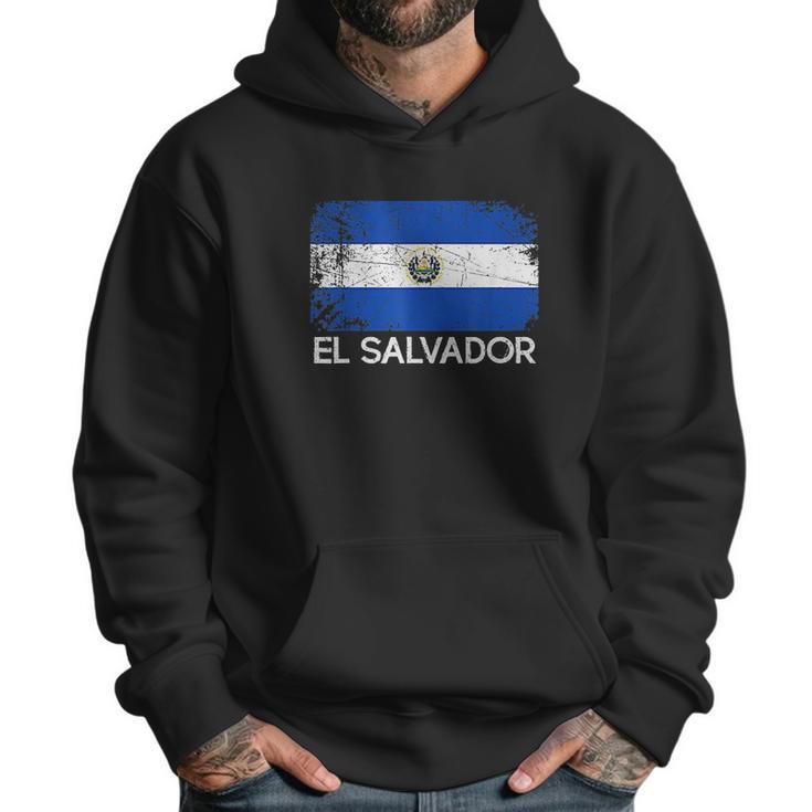 Salvadoran Flag Vintage Made In El Salvador Men Hoodie