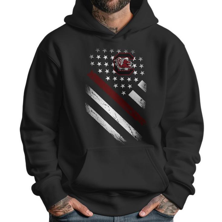 South Carolina Gamecocks American Flag Men Hoodie