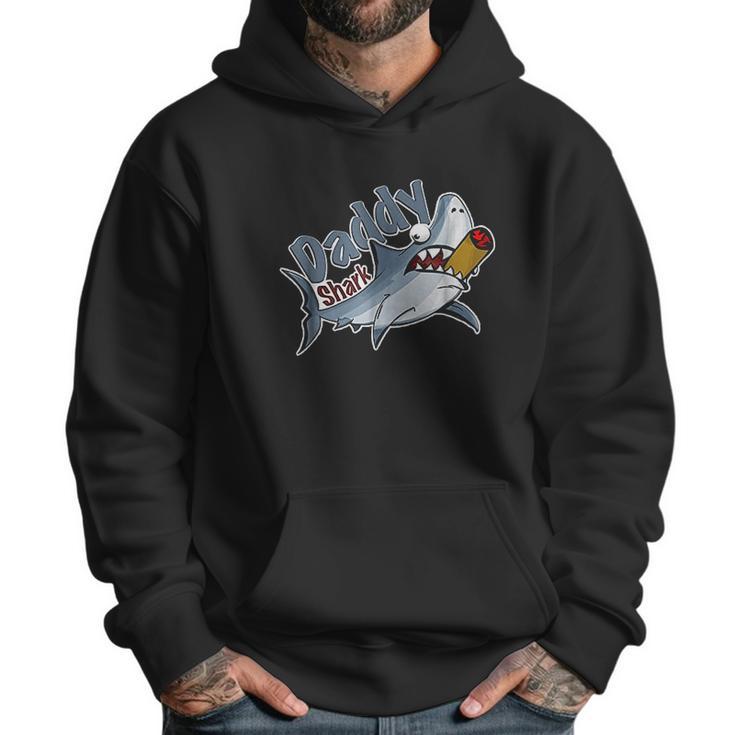 Tough Smoking Daddy Shark Men Hoodie