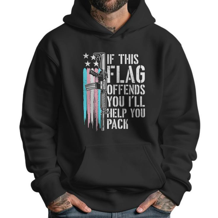 Transgender If This Flag Offends You Ar15 Gun Rights Trans Men Hoodie