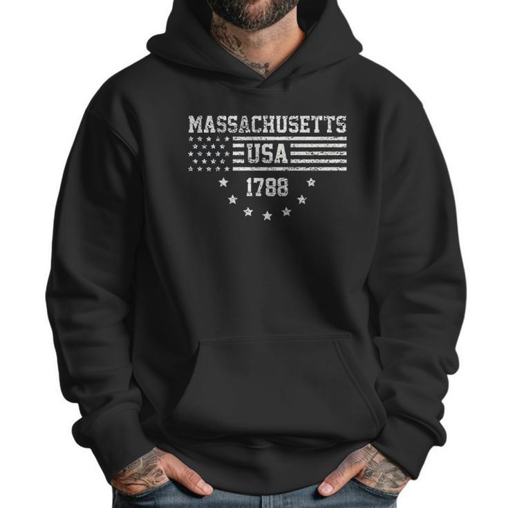 Ugp Campus Apparel Usa Flag Statehood America Founding State Pride Men Hoodie