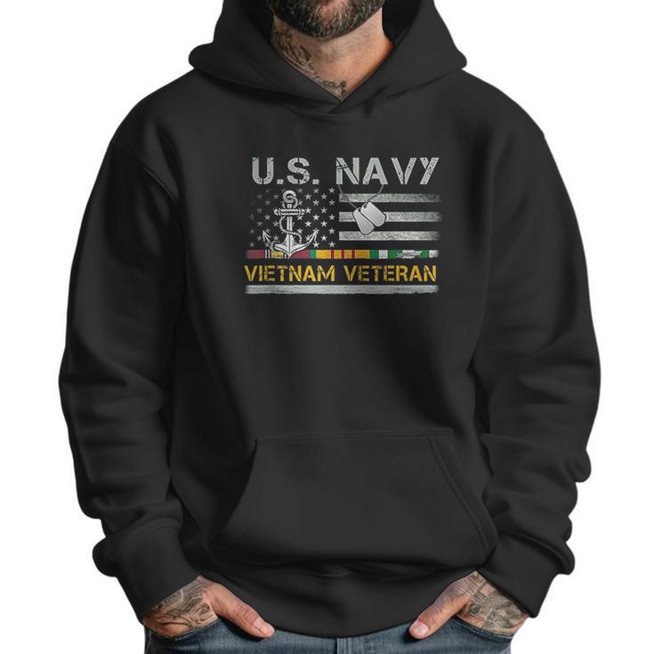 Us Navy Vietnam Veteran Usa Flag Vietnam War Men Hoodie