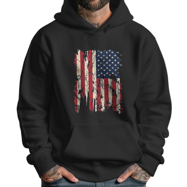 Usa 4Th Of July Patriots American Distressed Flag Men Hoodie