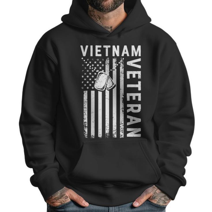 Vietnam Veteran 2022 Black White Great Flag Men Hoodie