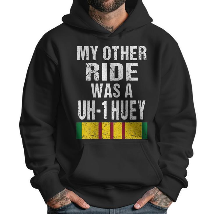 Vietnam Veteran Biker Uh-1 Huey Helicopter Men Hoodie