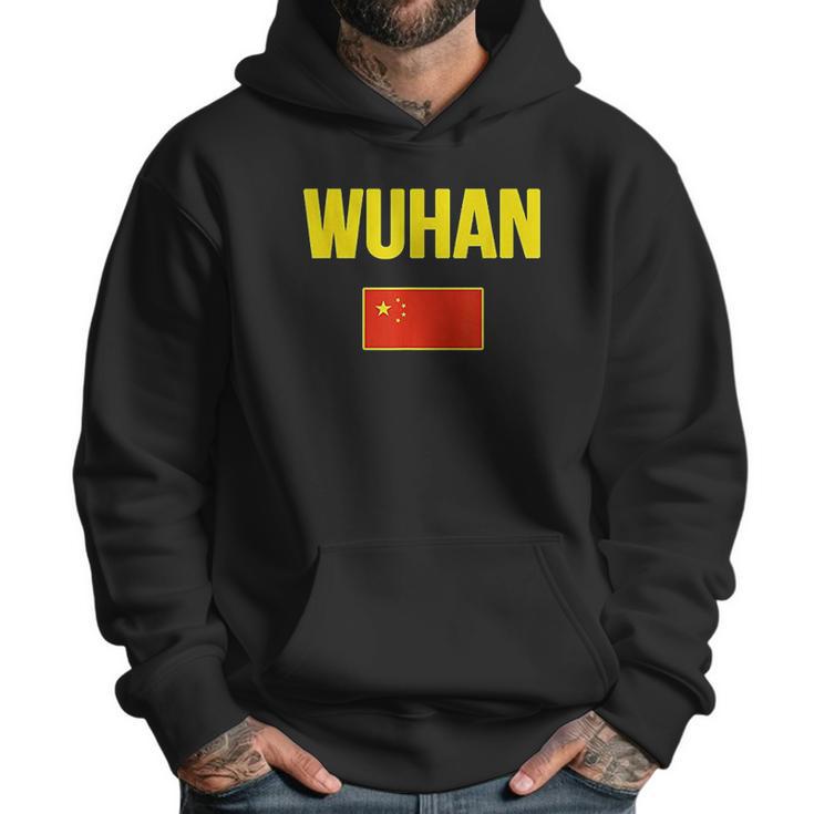 Wuhan Chinese Flag China Men Hoodie