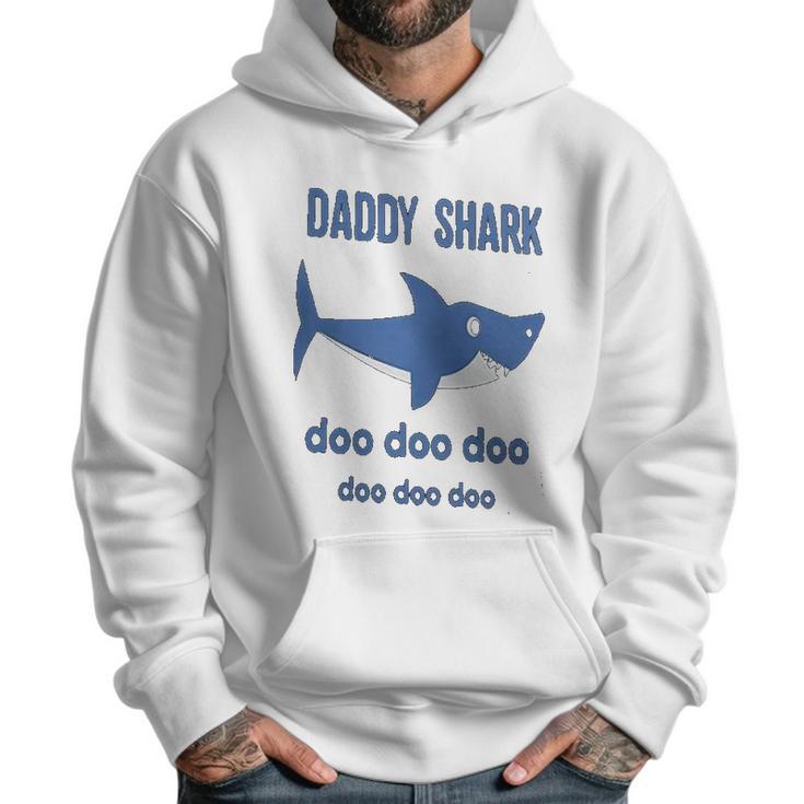 Daddy Shark Lovely Boy Dad Birthday Gifts Men Hoodie