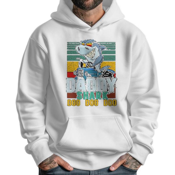 Daddy Shark Like A Trucker Men Hoodie