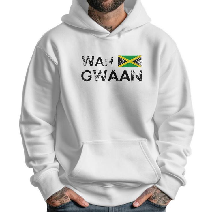 Jamaica Wah Gwaan Flag Jamaican Pride Fan Gift Men Hoodie