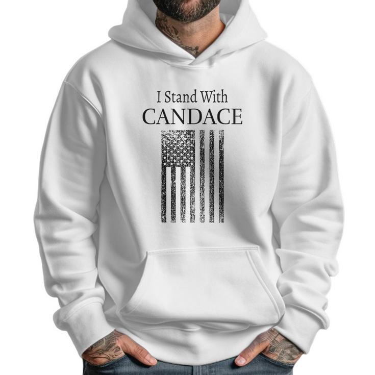 I Stand With Candace Patriot Usa Flag Red Pill Men Hoodie