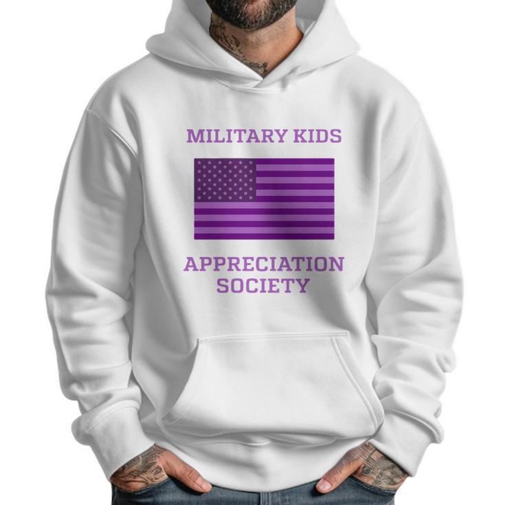 Military Kids Appreciation Society Veteran Of Us Army American Flag Graphic Design Printed Casual Daily Basic Men Hoodie