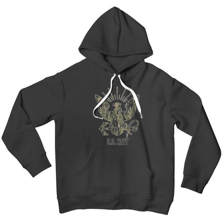 762 Design Usn Type3 Camouflage Eagle Heather Black Men Hoodie