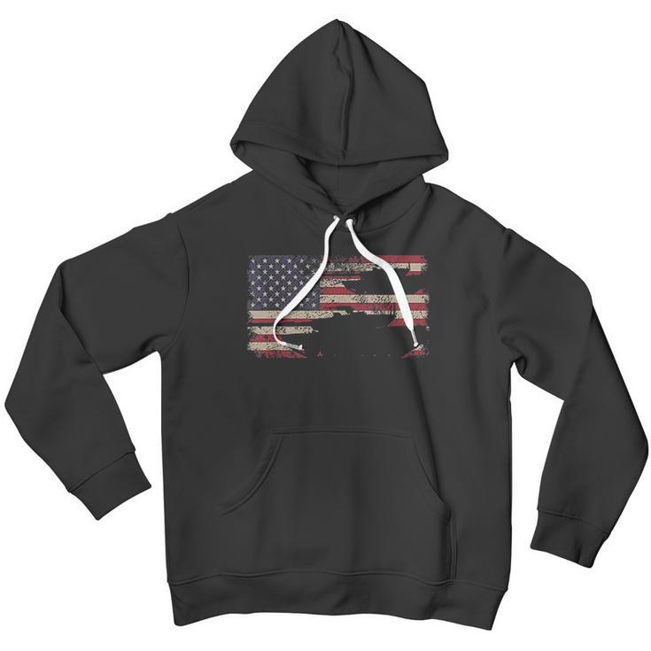 Abrams Battle Tank Usa Flag Gift Men Hoodie