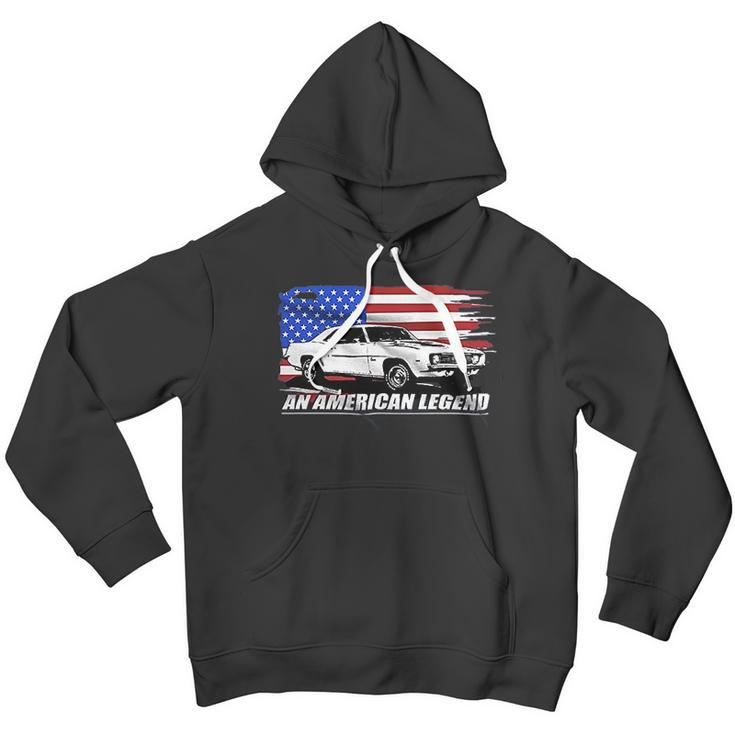 Aggressive Thread 1969 Camaro American Flag Men Hoodie