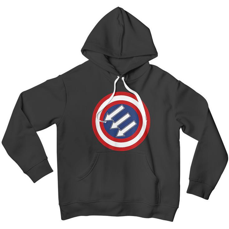 American Iron Front Retro Vintage Symbol Usa Flag Gifts Men Hoodie