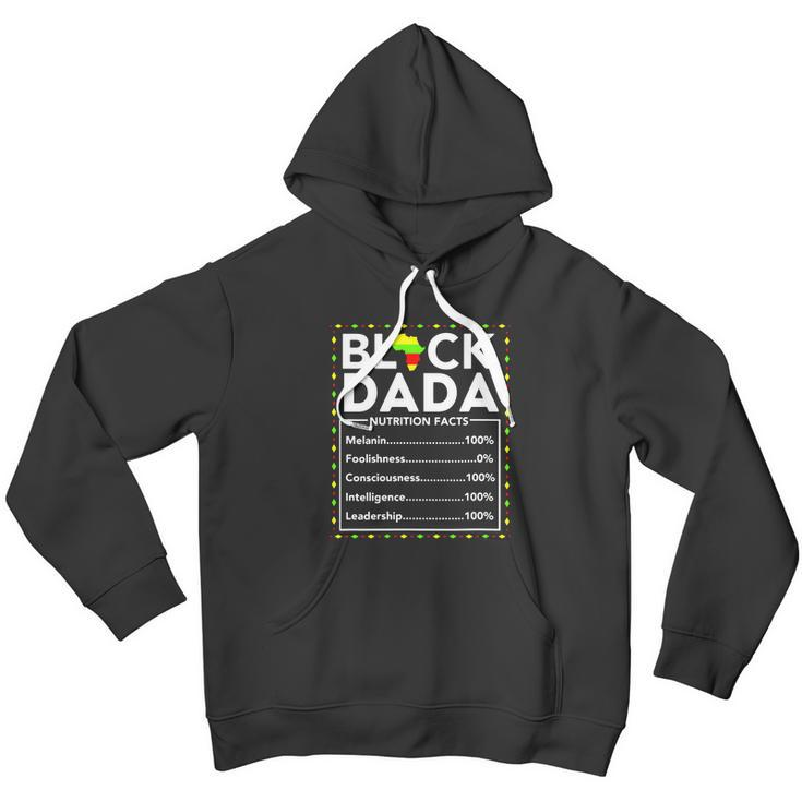 Black Dada Nutritional Facts King Dad Juneteenth 1865 Men Hoodie