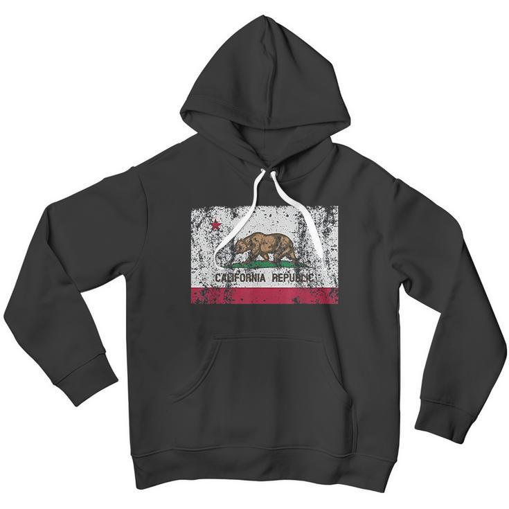 California Flag Republic Vintage Retro Official Bear Men Hoodie