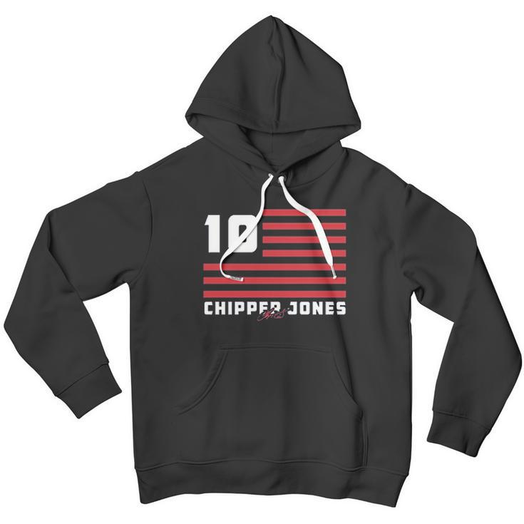 Chipper Jones Flag Stripes Men Hoodie