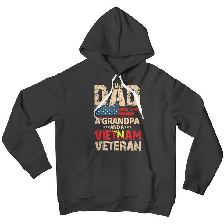 Dad Grandpa Husband Us Flag Vietnam Veteran Father Day Men Hoodie