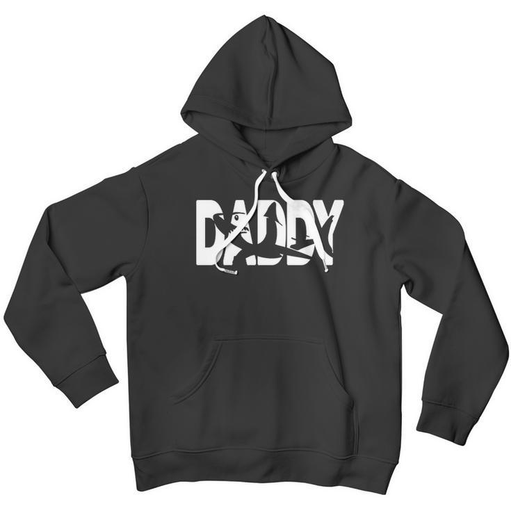 Basic Daddy Shark Design Dad Birthday Gifts Men Hoodie