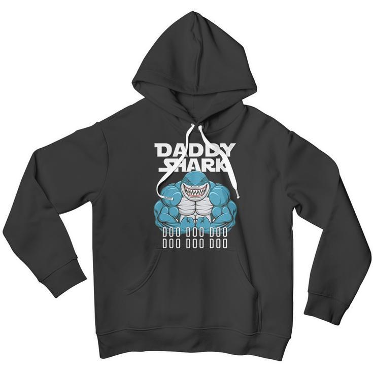 Daddy Shark Funny Cool Dad Men Hoodie