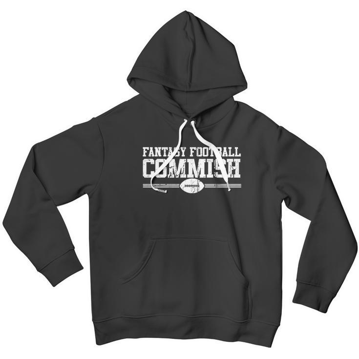 Fantasy Football Commish Funny Gift For Dad Game Day Men Hoodie