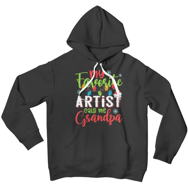 My Favorite Artist Calls Me Grandpa Xmas Light Men Hoodie