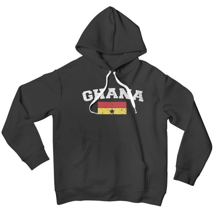 Mens Flag Of Ghana Faded Ghanaian Flag Men Hoodie