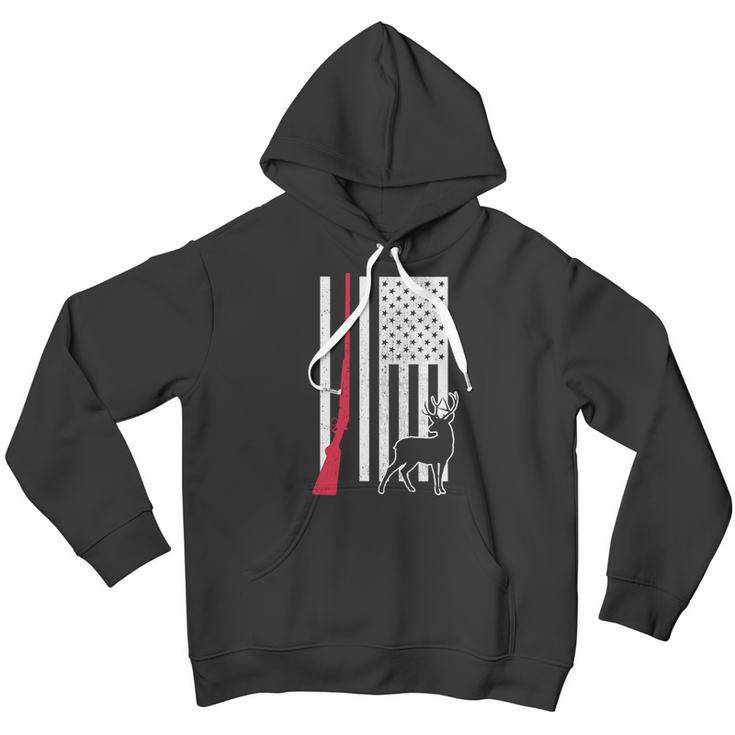 Hunting Deer Rifle Flag Men Hoodie