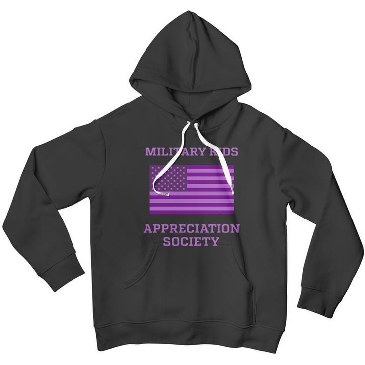 Military Kids Appreciation Society Veteran Of Us Army American Flag Graphic Design Printed Casual Daily Basic Men Hoodie