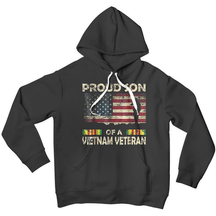 Proud Son Of Vietnam Veteran American Flag Men Hoodie