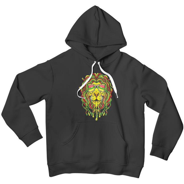 Rastafari Lion Dreadlock Jamaican Flag Reggae Music Rasta Men Hoodie