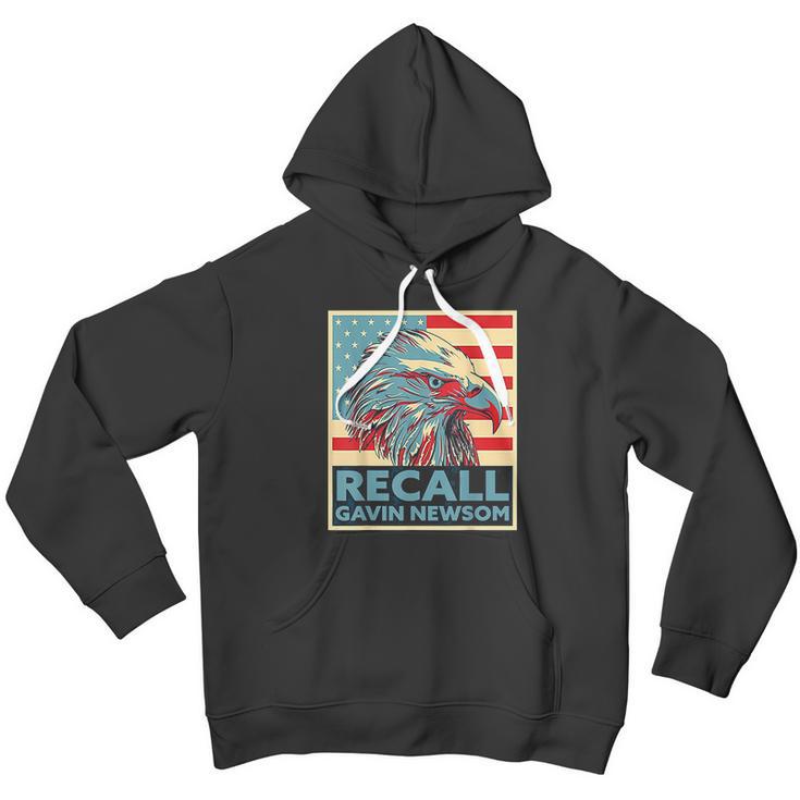 Recall Gavin Newsom 4Th Of July Us American Flag Eagle Men Hoodie