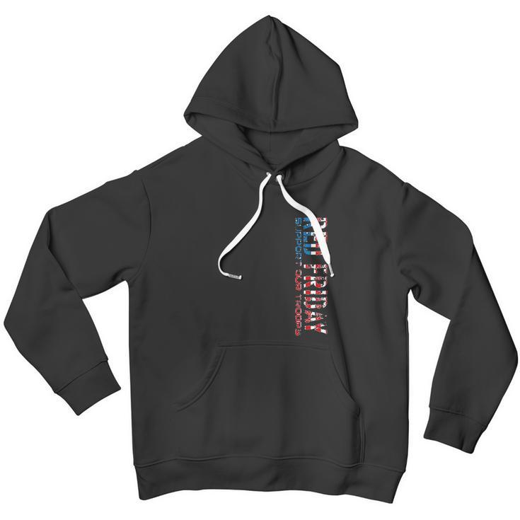 Red Friday Support Our Troops For Veterans Men Hoodie