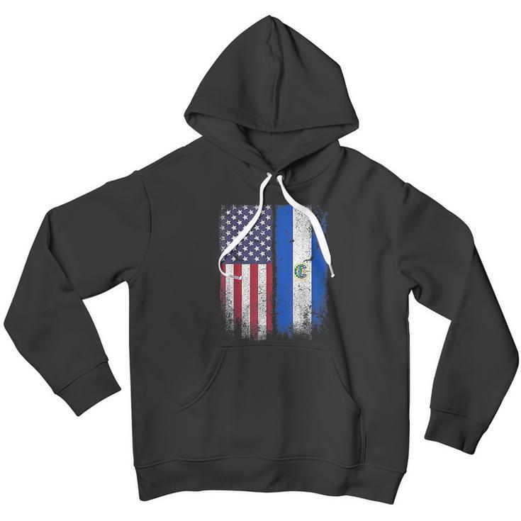 Salvadoran American Flag Men Hoodie