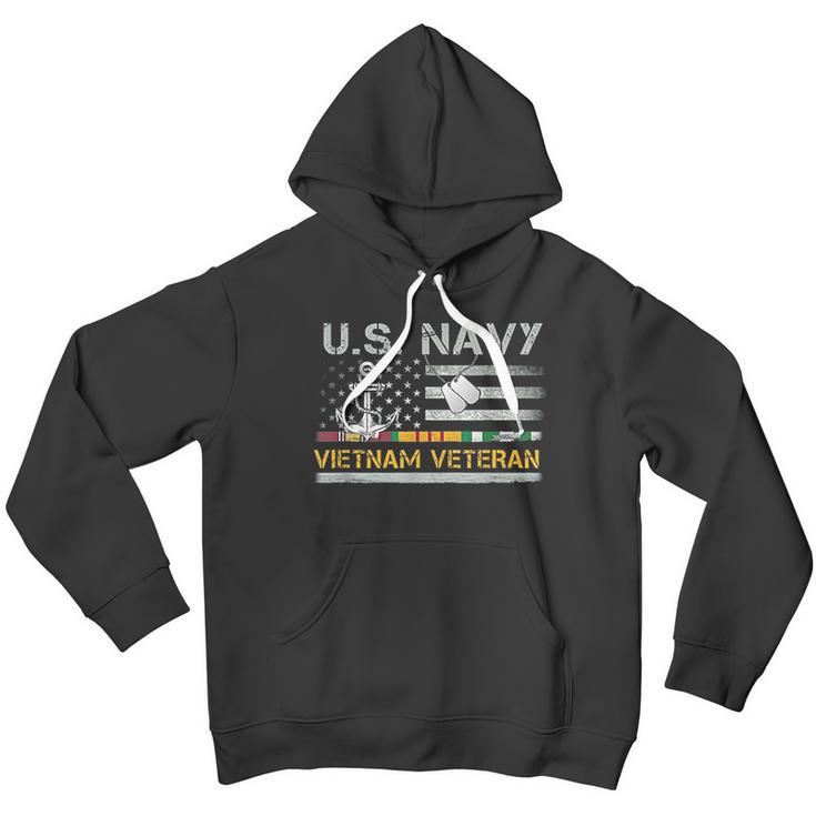 Us Navy Vietnam Veteran Usa Flag Vietnam War Men Hoodie