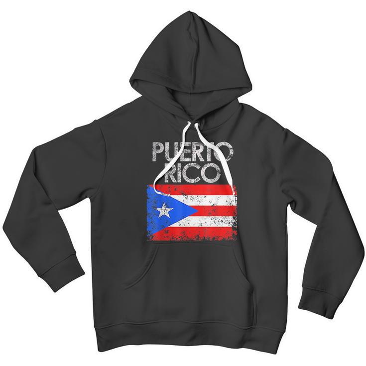 Vintage Puerto Rico Puerto Rican Flag Pride Gift Men Hoodie