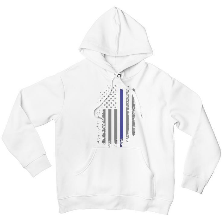 Back The Blue Usa Flag Police Lives Matter Men Hoodie