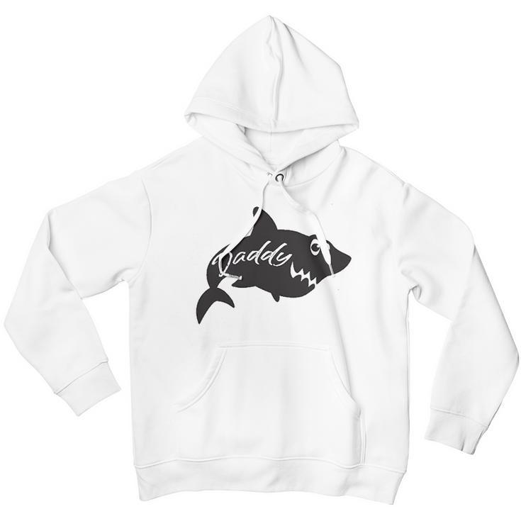 Daddy Shark Cute Funny Family Ocean Beach Summer Vacation Men Hoodie