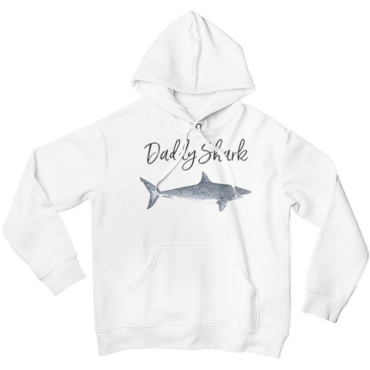 Daddy Shark Gift New Dad Birthday Gifts Men Hoodie